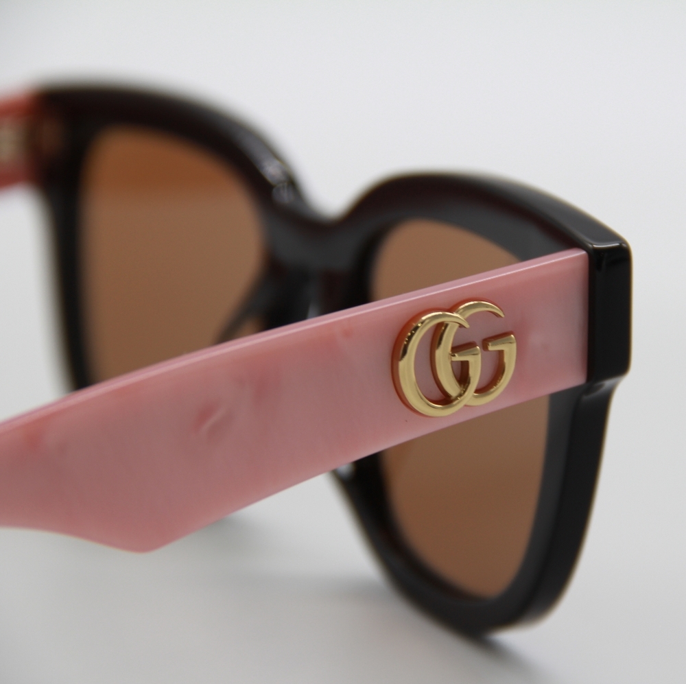 NEW GUCCI SUNGLASSES GG0998S 005 PINK WOMEN EYEWEAR - Picture 8 of 12